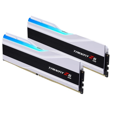 Ram G Skill Trident Z5 RGB 64 Go 2 x 32 Go DDR5 6400 MHz CL32 - Blanc Intel XMP ( En BUNDLE )