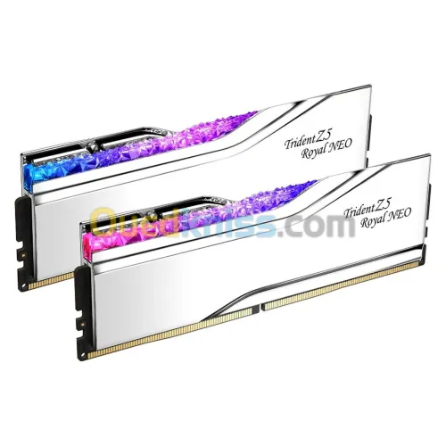 G Skill Trident Z5 Royal Neo 32 Go (2 x 16 Go) DDR5 6000 MHz CL28 SILVER - AMD EXPO 
