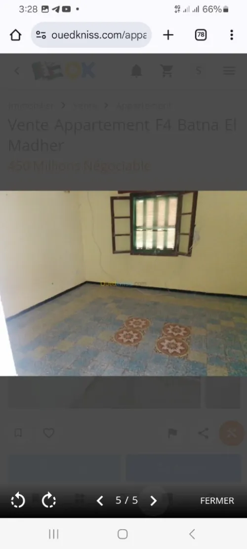 Vente Appartement F4 Batna El madher