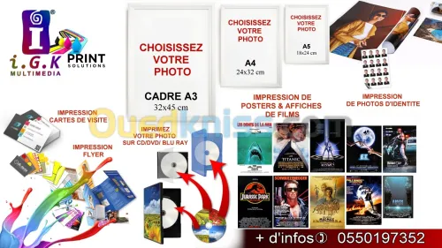 Impression numérique multi-service I.G.K Multimedia