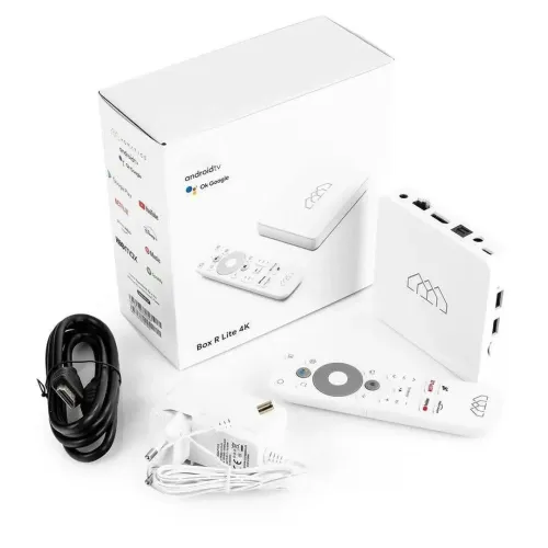 Box tv منافس قوي من علامة Homatics r lite 4k تيفي بوكس معالج قوي صورة حقيقية خرافية مع سنة اشتراك