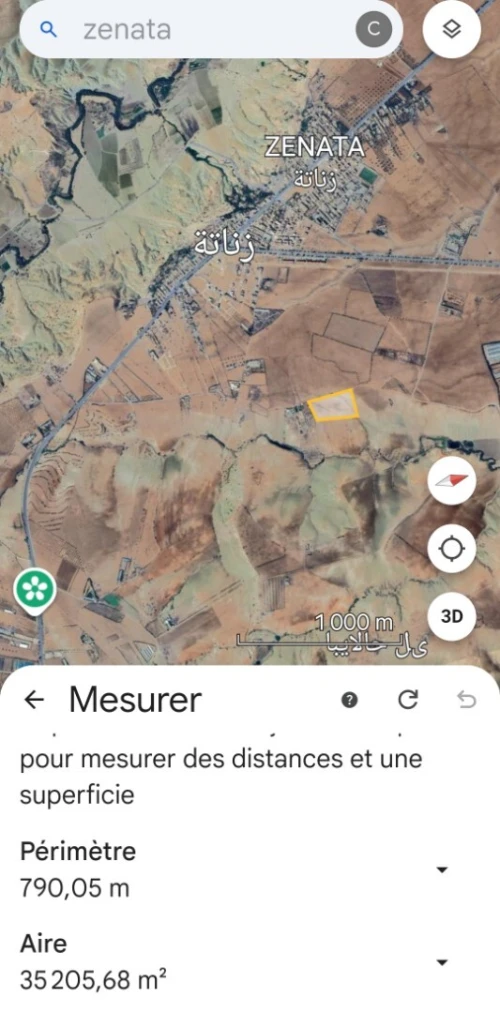 Vente Terrain Tlemcen Zenata