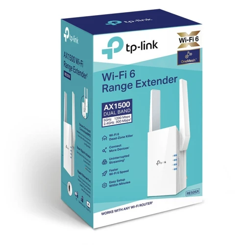 RANGE EXTENDER MESH AX1500 WIFI 6 RE505X GIGABIT ETHERNET PORT
