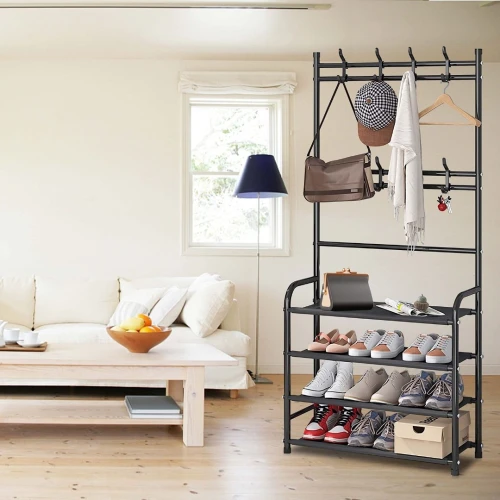 Etagère A Chaussures Multicouche, Simple Pour Ranger Chapeaux, Vêtements Et Chaussures
