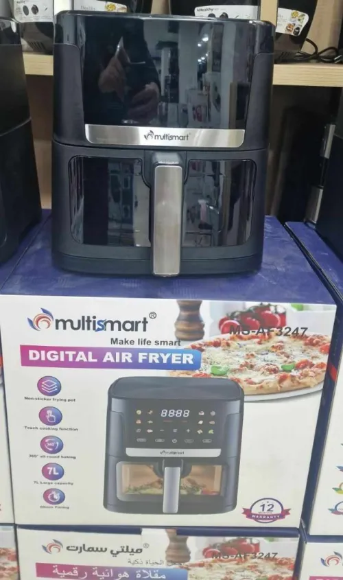 Friteuse Sans Huile AIR FRYER ,Programmes-Ecran Tactile LED 1500W Multismart