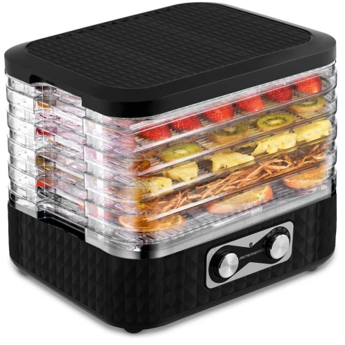 Déshydrateur Alimentaire Noir 10L Multismart 5 Niveaux, Température De 35 à 70C / Séchoir Fruits Et Legume