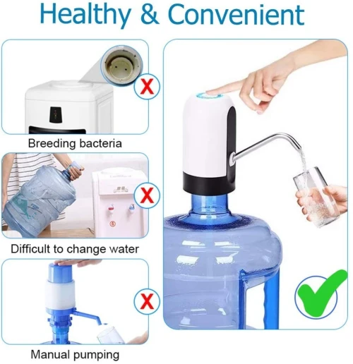 Pompe Distributeur D'eau Et Boissons Automatique USB Pour Bouteilles