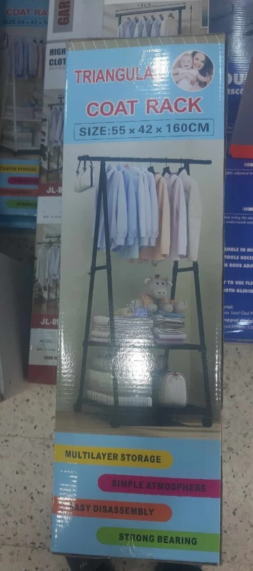 Porte Vêtements Roulant Avec Etagère Et Roulettes Verrouillables