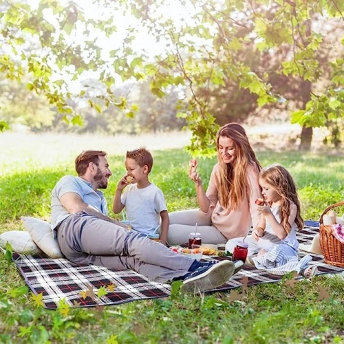 Grande Tapis De Pique-Nique Douce Et Imperméable Pour Les Concerts Familiaux, Camping, Plage