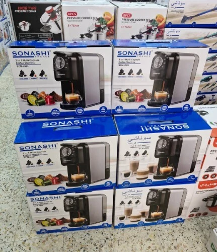 Machine A Café Multi-Capsules 3En1, Cafetière 1400 Watt, Panneau De Commande Tactile, Fonction Autonettoyante