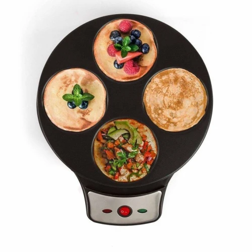 LIVOO Crêpière Electrique 2 En1 - 1000 W- Noir