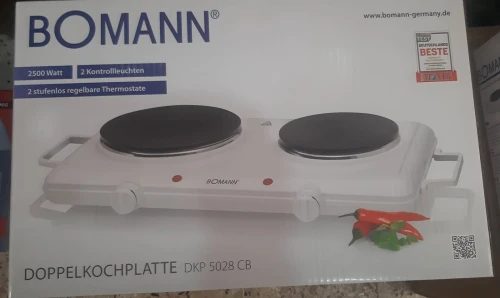 Plaque Chauffante Double Bomann