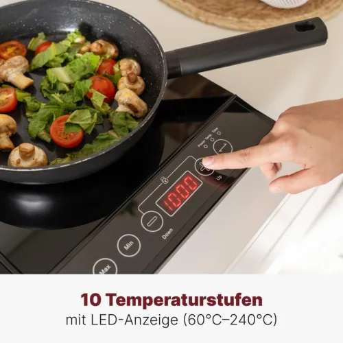Plaque Chauffante Double Plaque De Cuisson A Induction 3500w Clatronic 
