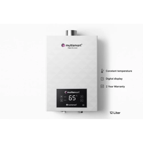 Chauffe-eau à Gaz Intelligent Multismart 12L Avec Affichage Numérique 12L et 6L