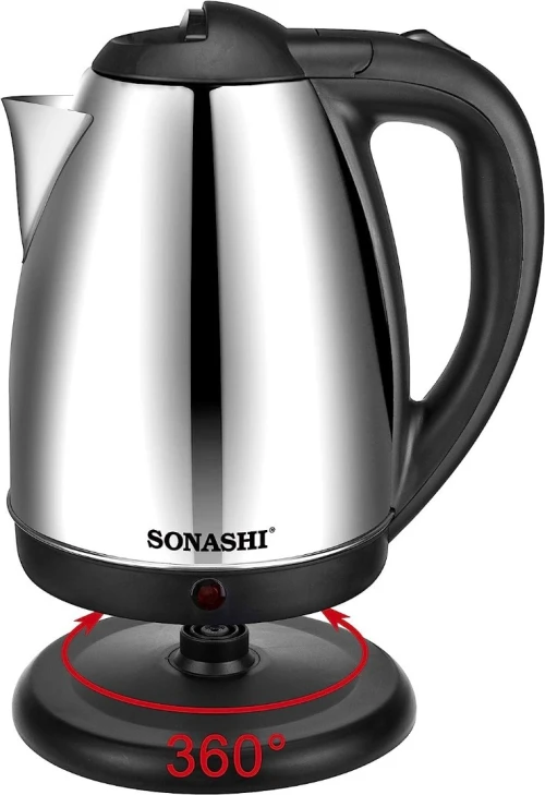 Bouilloire Electrique Sans Fil En Inox 1.8L 1500W  