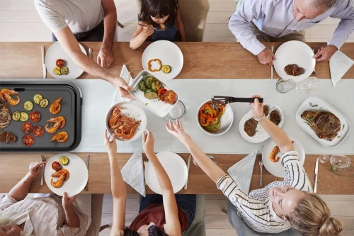 Plancha Electrique Tefal  XXL 2300W Surface Revêtement Antiadhésif, Thermostat Réglable, Sans Huile, cuisson Saine, Facile à Nettoyer