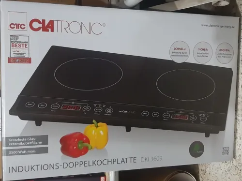 Plaque Chauffante Double Plaque De Cuisson A Induction 3500w Clatronic 