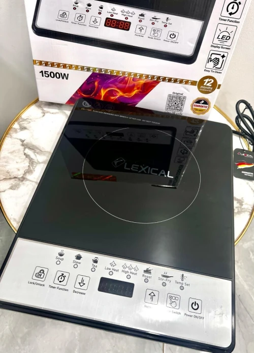 Plaque de Cuisson LED Tactile Cuisinière à Induction Electrique Lexical 1500 Watts