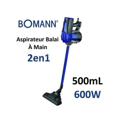 Aspirateur 2En1 A Main Et Balai, Technologie Éco-Cyclone Bomann 