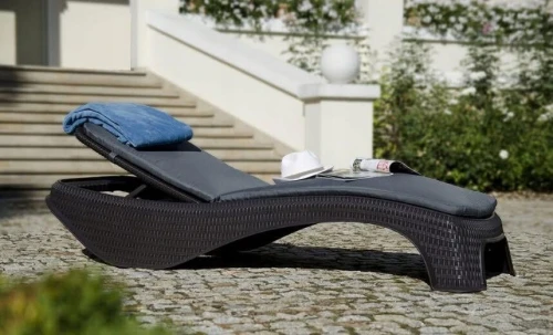Extérieur Rattan Chaise Longue, Transat