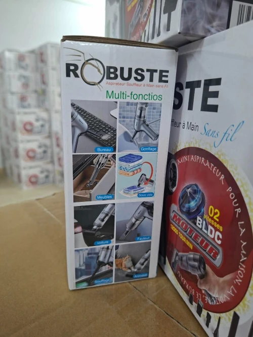 Aspirateur Souffleur Sans Fil, Double Batterie Avec 7 Accessoires Robuste Pour Maison, Voiture Et Bureau