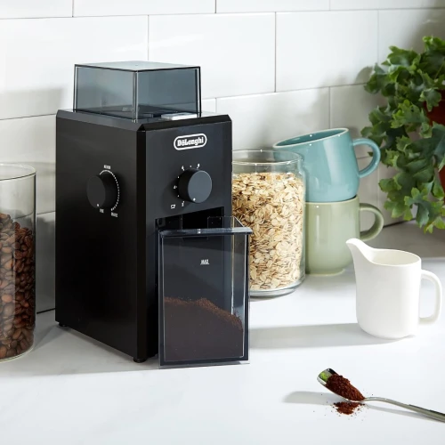 Moulin A Café Noir Electrique, Broyeur Pour Grains De Café Avec Réservoir D'une Capacité De 120G