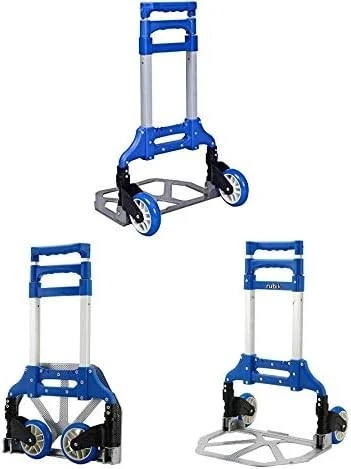 Chariot  Pliable En Aluminium Avec Corde Fixe, Capacité De 80 KG, Idéal Et Multi-Fonction