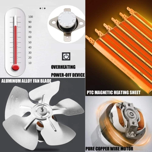 Chauffage Electrique A Ventilateur En Céramique PTC 2000Watts Et 3000Watts
