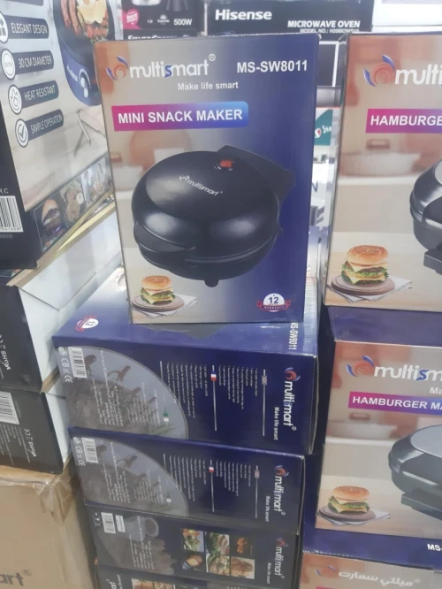 Mini Panineuse Avec Revêtement Antiadhésif Pour Burgers Gourmet, Sandwichs, Autres Petits-Déjeuners