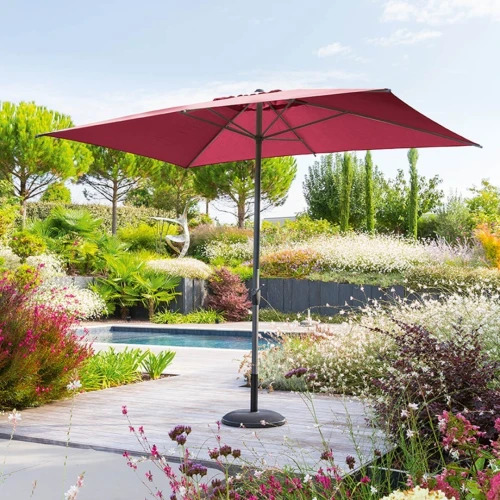 Parasole Carré De Jardin Et Plage Extérieur grand Adapté Aux Magasins De Piscine, 2x2M Et 3X2M