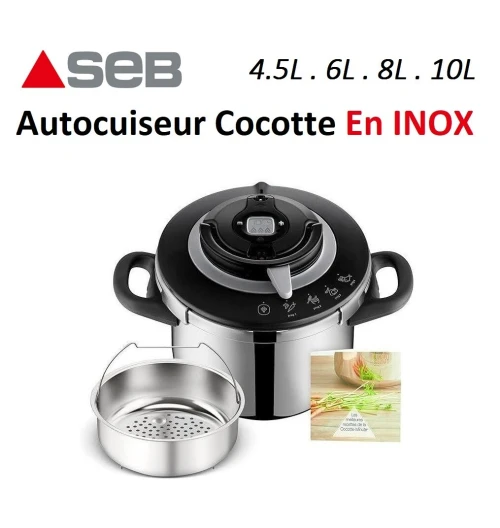 Cocotte SEB Inox clipso plus chef France 1CH