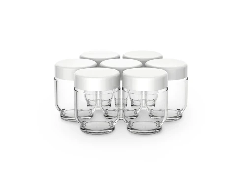 Moulinex Yaourtière Yaourtière Gobelet Yaourt, 7 Verres A 160 ML Rouge Et Blanc