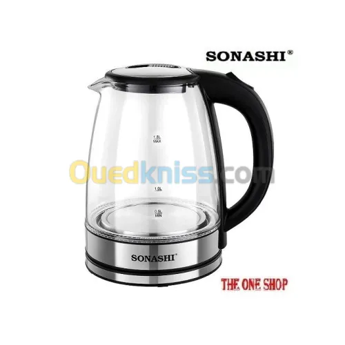 Bouilloire En Verre De 1,8 Litre Sonashi