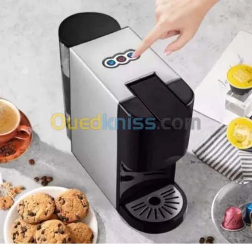 Machine A Cafe Inox 4EN1 Multi Capsule Et Poudre 19Bar Allemand