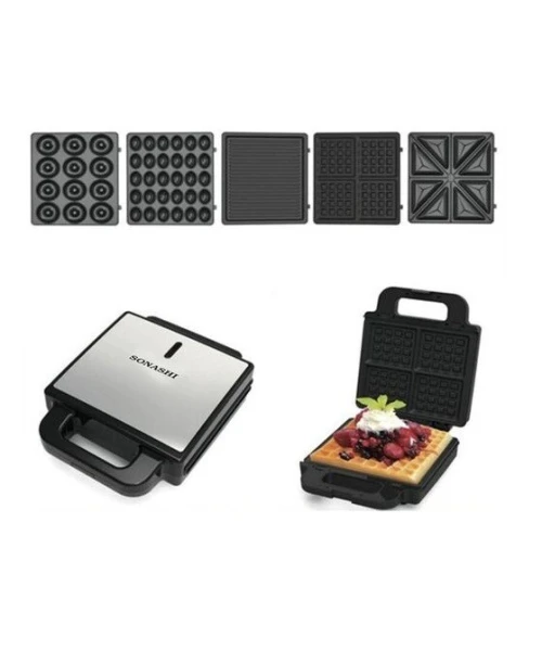 Panineuse Électrique 7En1 Avec Plaques Amovibles Et Revêtement Antiadhésif 1400Watts