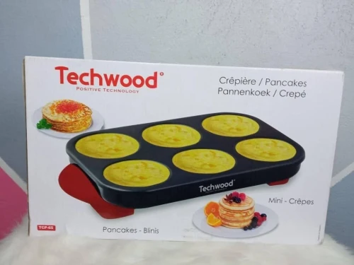 Crêpière Électrique, Mini Crêpes Et Pancakes 1500Watts Avec Revêtement Antiadhérent