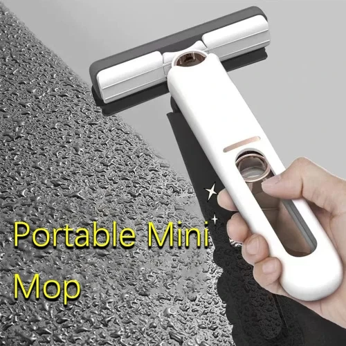 Mini Mop, Mini Vadrouille cleaner portable pour les nettoyages des maisons et voitures, Bureau
