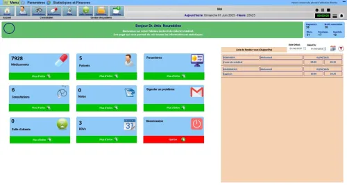Logiciel de Gestion de Cabinet Médical