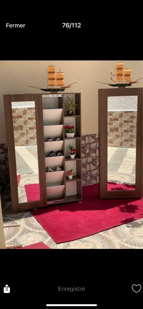 Porte chaussures coulissant