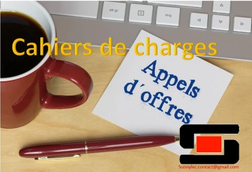 Préparation de cahiers de charges pour appels d'offres et consultations