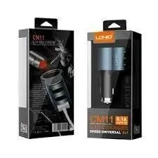 KIT CHARGER AUTO TYPE-C 3USB 5.1A_CM11