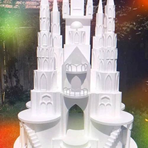 فو كايك بوليستران & ديكور حلويات الأفراح faux cake Polystyrène & décoration piece monté