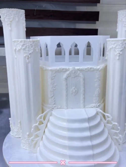 فو كايك بوليستران & ديكور حلويات الأفراح faux cake Polystyrène & décoration piece monté