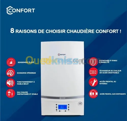 Chaudière murale confort 24kw a ventouse 
