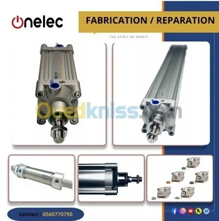 VERIN PNEUMATIQUE FABRICATION ET REPARATION du diam 8 a 200 mm (verin)