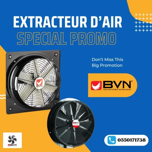 Extracteur - Extracteur d'air industriel - Turbine - Ventilateur axial/centrifuge - BVN Eximatel 