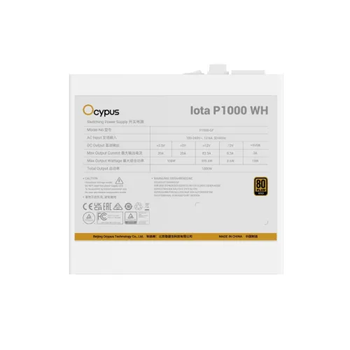OCYPUS IOTA P1000 WH 1000W 80+GOLD