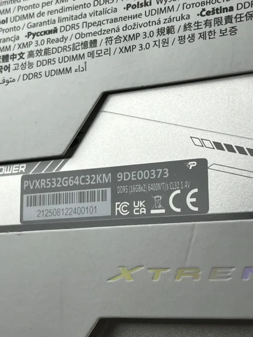 VIPERGAMING XTREME5 DDR5 32GB (2*16) 6400MT/S CL32 RGB SILVER