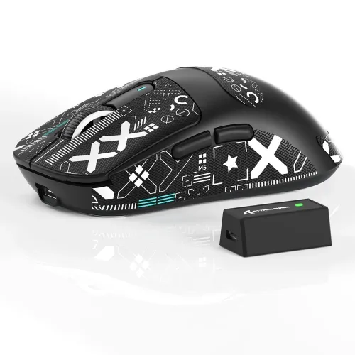 ATTACK SHARK X3 PRO WIRELESS GAMING MOUSE PAW3395 8K POLLING RATE SUPERLIGHT BLACK