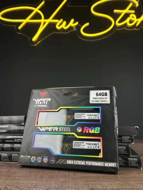 VIPERGAMING VIPERSTEEL DDR4 64GB (2*32) 3600MT/S CL18 RGB